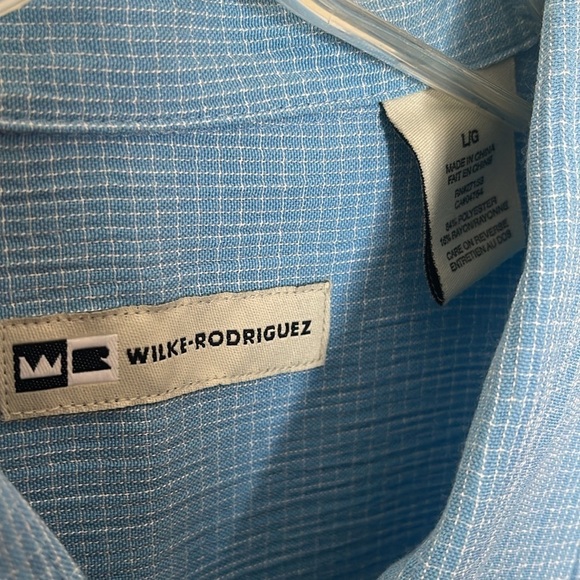 ❤️ 🆕 WILKE-RODRIGUEZ Button Down Shirt Size L - Picture 4 of 4